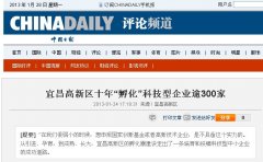 『中國日報』評論：成功孵化的“金雀”- 微特電